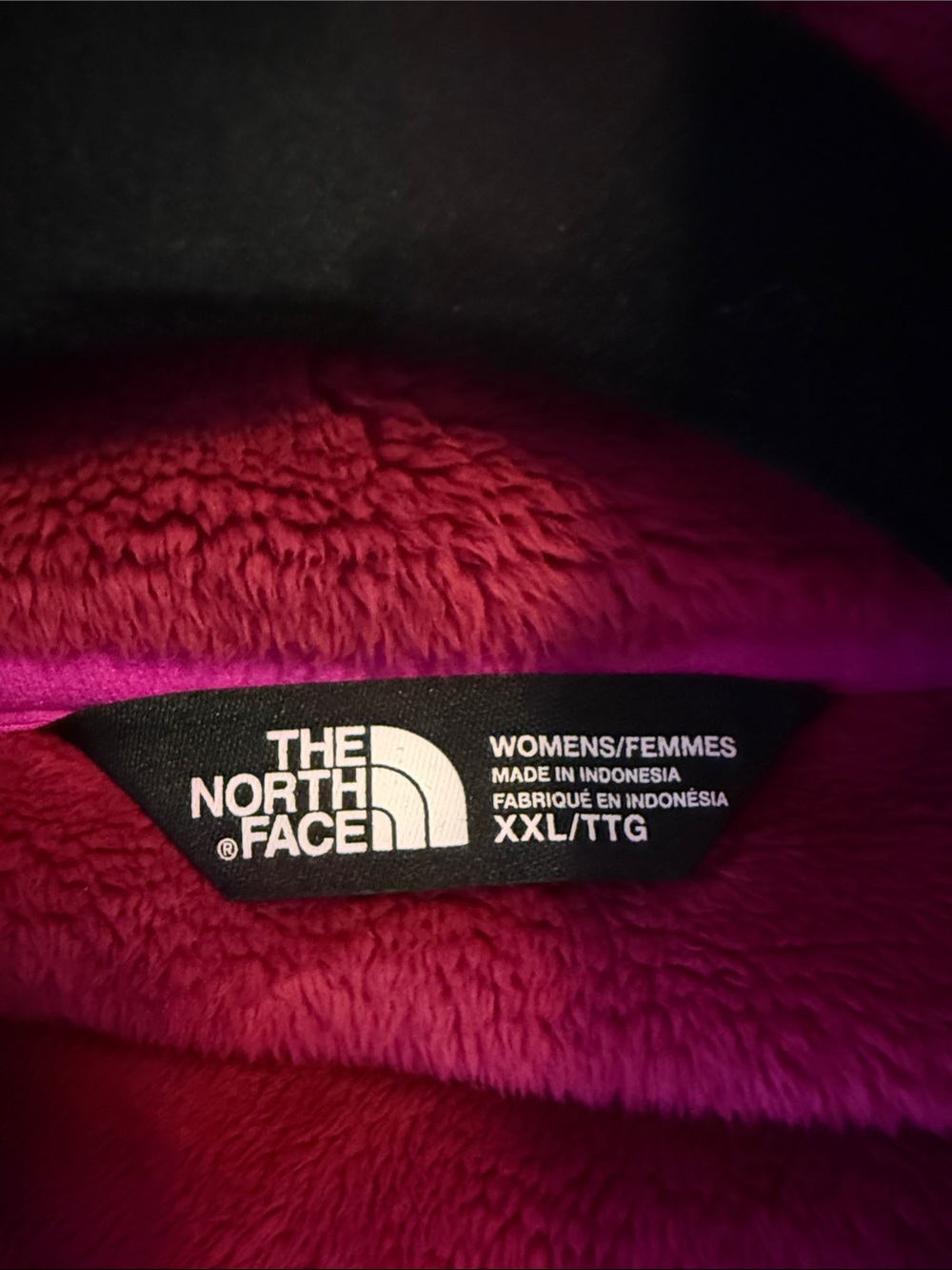 The North Face Teddy Fleece Jacket - Raspberry - Picture 2 of 5